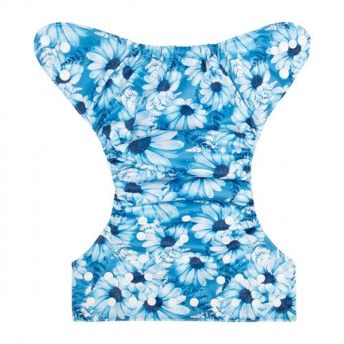 ALVA | Couche lavable à poche | taille unique | H323 Marguerites bleues (LIQUIDATION VENTE FINALE) - Alva Baby