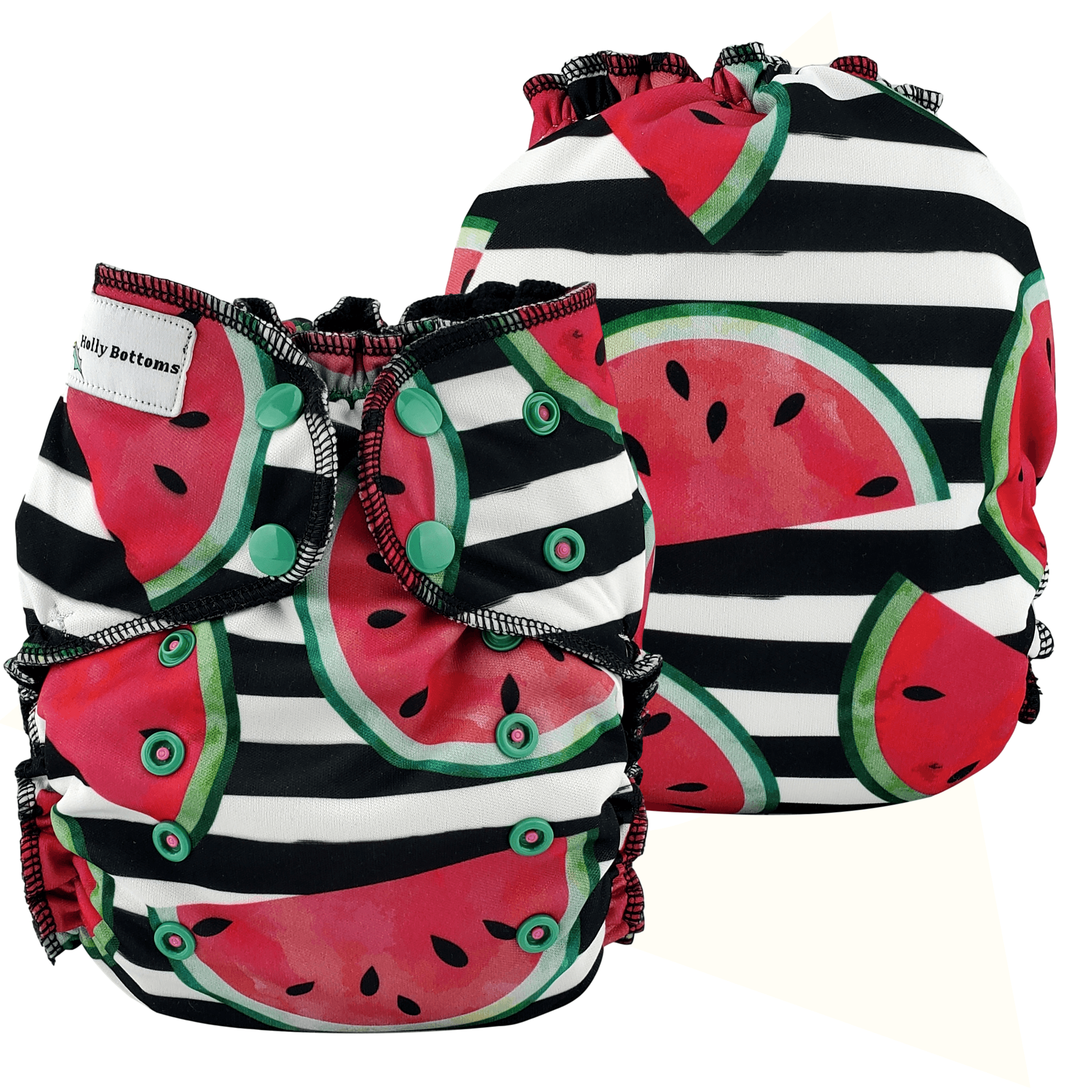 Holly Bottoms | Couche à poche | Striped Watermelon