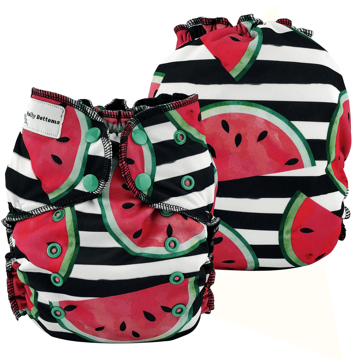 Holly Bottoms | Couche à poche | Striped Watermelon - Holly Bottoms