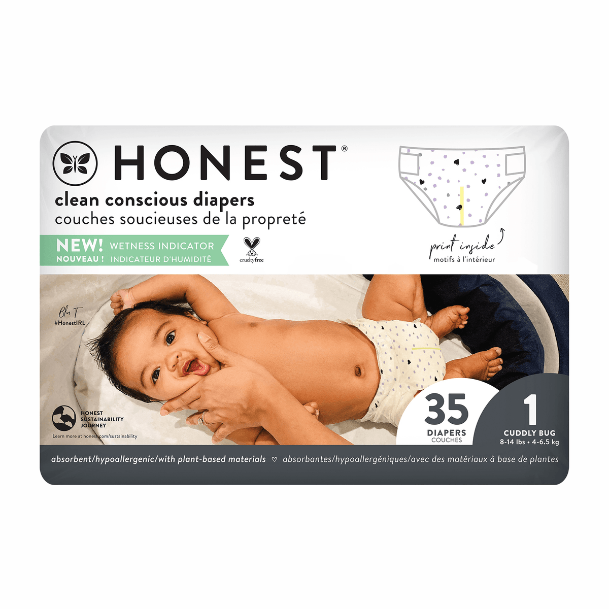HONEST | Couches écologiques [à usage unique] | Taille 1 - The Honest Company
