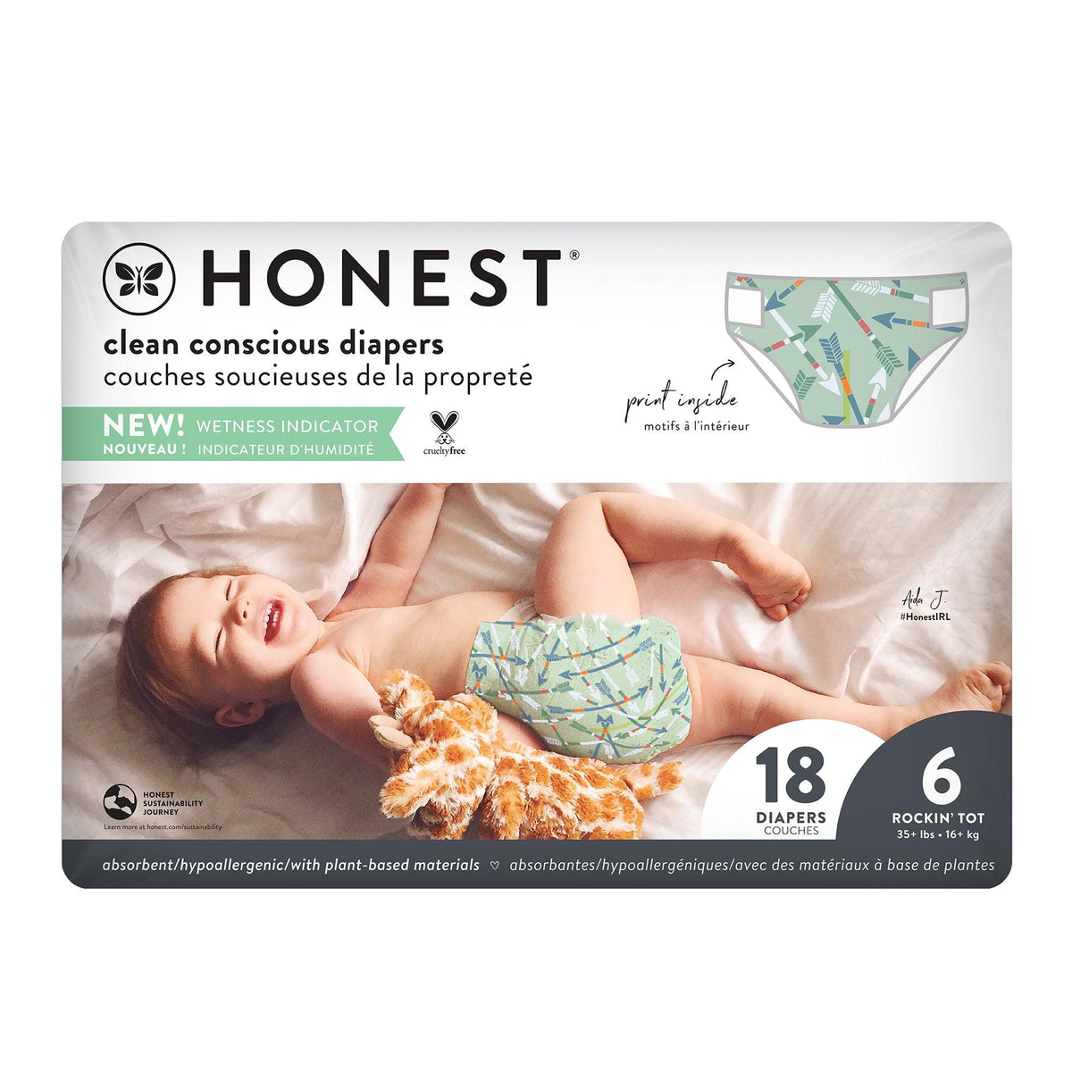 HONEST | Couches écologiques [à usage unique] | Taille 6 - The Honest Company