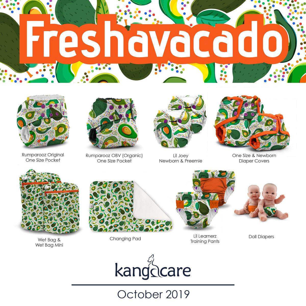 KANGACARE | Sac imperméable | Freshavacado - Kangacare
