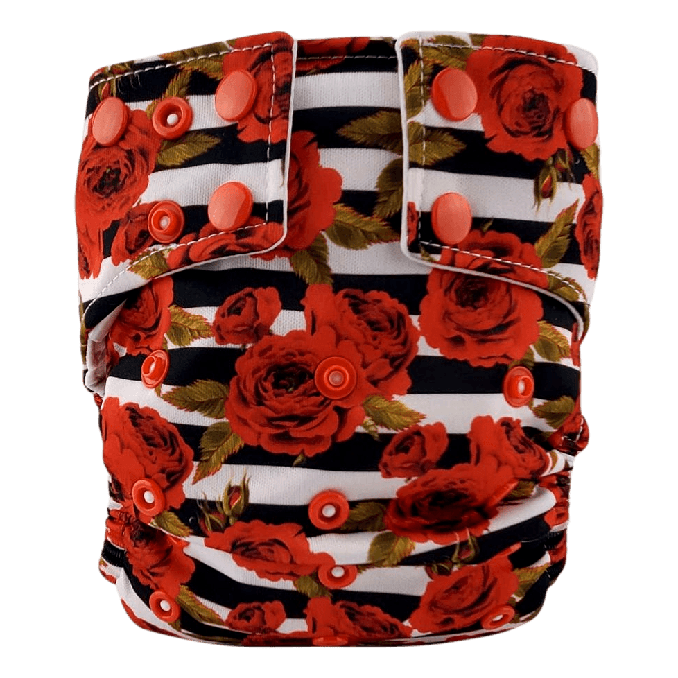 KELSA | Couche lavable à poche | taille unique | Roses - Kelsa