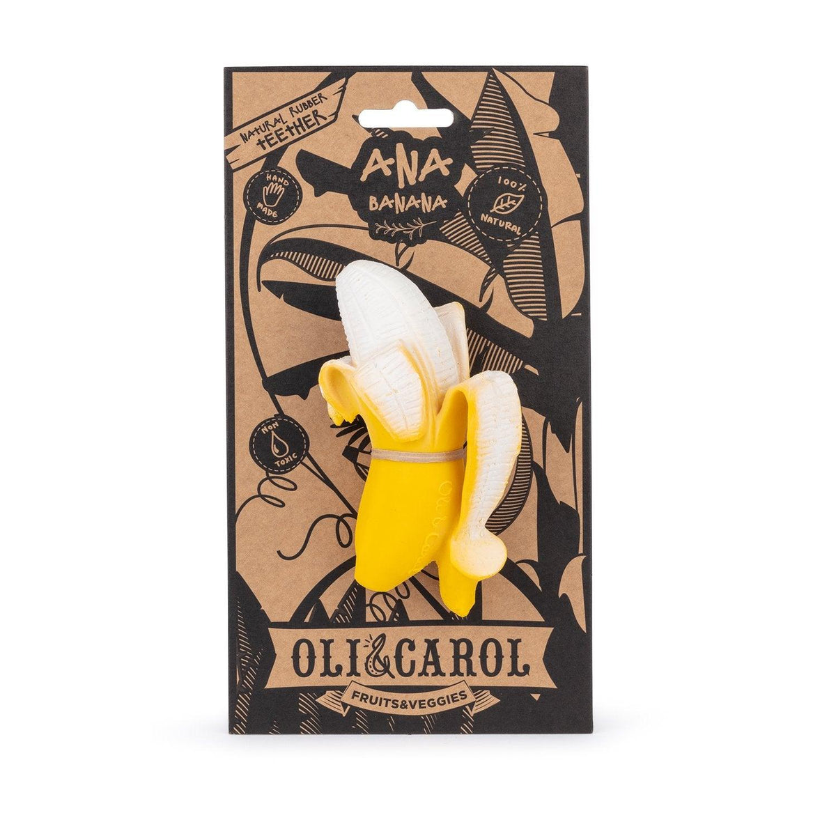 Oli & Carol | Jouet de caoutchouc 100% naturel | Fruits & Veggies | Ana Banana - Oli & Carol