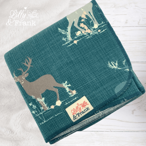 Lilly & Frank | Couche plate | Bleu Deer (5-36 mois)