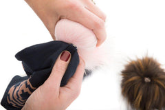 LOX LION | Tuque à pompon interchangeable | 3 Saisons | Bourgogne*
