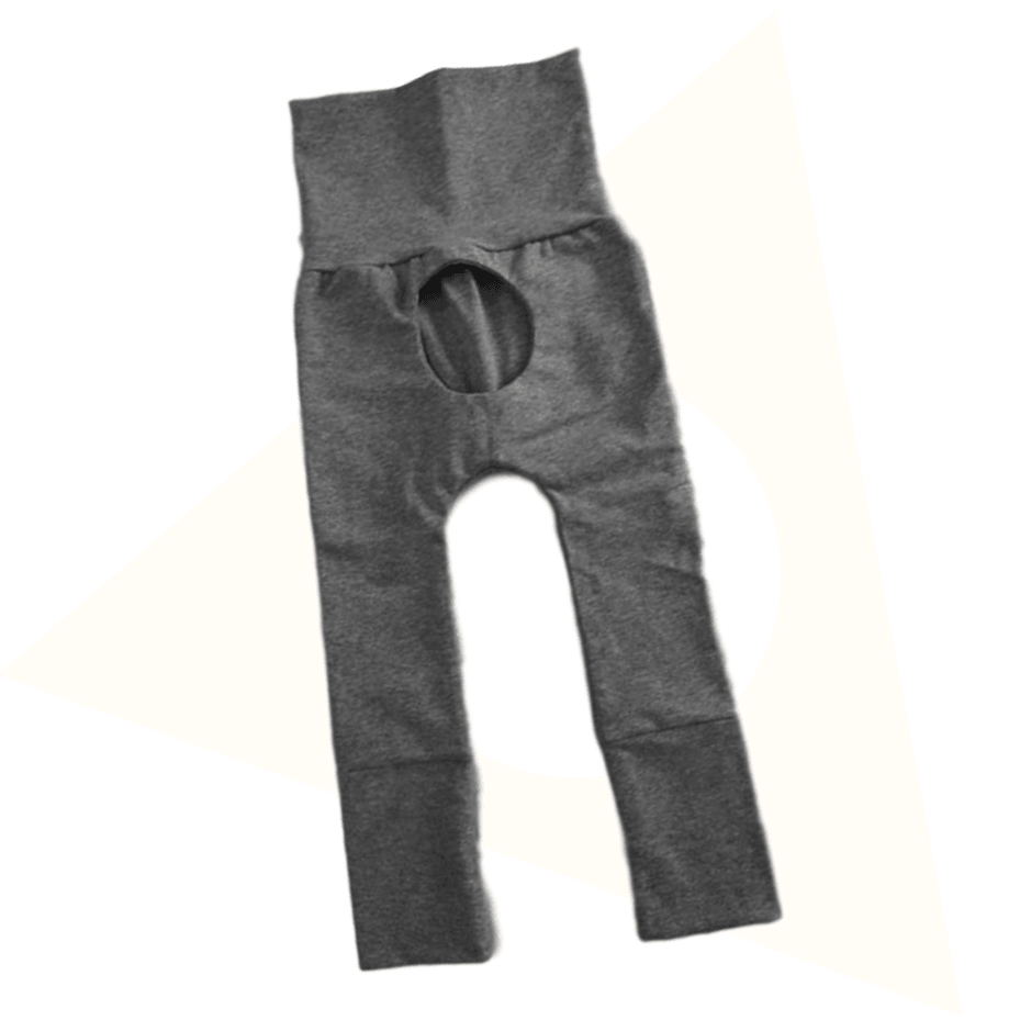 M3 | Pantalon évolutif coupe hublot | Gris charcoal (0-12M) - Créations M3