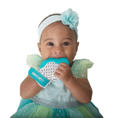 MALARKEY | Mitaine de dentition Munch-Mitt | Aqua Polka Dots