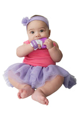 MALARKEY | Mitaine de dentition Munch-Mitt | Purple Polka Dots