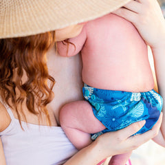 FUNKY FLUFF | Couche lavable à poche | taille NOUVEAU-NÉ | Maritime