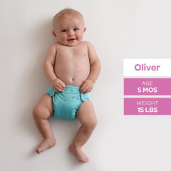 Blueberry Simplex | Couche lavable Tout en Un | taille NOUVEAU-NÉ | Poppy Fields