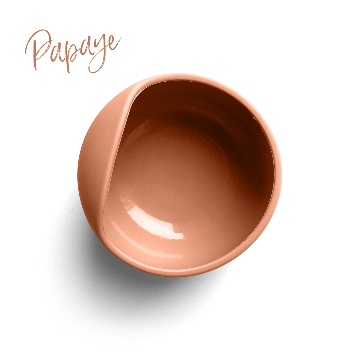Pois&Moi | Bol en silicone et cuillère | Papaye - Pois & Moi