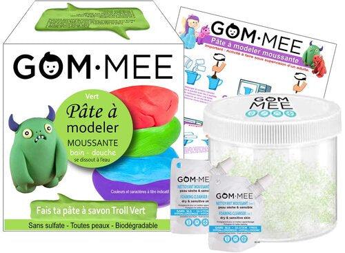 GOM-MEE | Pâte à Modeler Moussante | Troll Vert - GOM-MEE