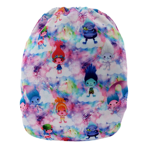ROSINETTE | Couche lavable à poche | taille unique | Trolls
