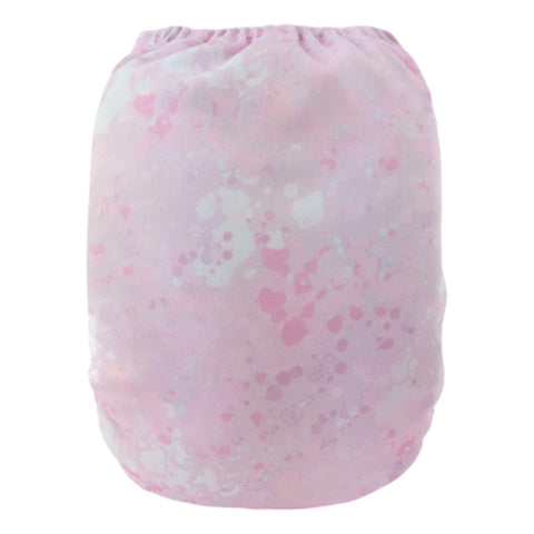 ROSINETTE | Couche lavable à poche | taille unique | Rose marbré