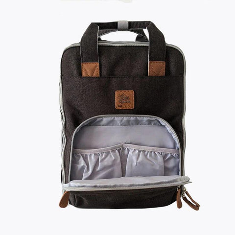 La Petite Ourse | Sac à couches (sac a dos) Signature | Brun-Gris