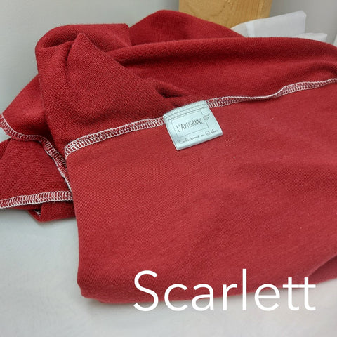 L'ArtisAnne | Couche plate French Terry de TENCEL Lyocell et Coton Biologique unie simple | taille nouveau-né