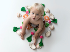 Oli & Carol | Jouet de caoutchouc 100% naturel | Fruits & Veggies | Manolo the Mushroom