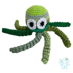 UKC | Pieuvre sensorielle en tricot | Dégradé | Vert