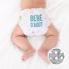 La Petite Ourse | Couche lavable à poche | taille unique | Bébé du mois | 08 [août] (LIQUIDATION SANS INSERT - NON COMPRIS DANS PROMO ENSEMBLE DE DÉPART)