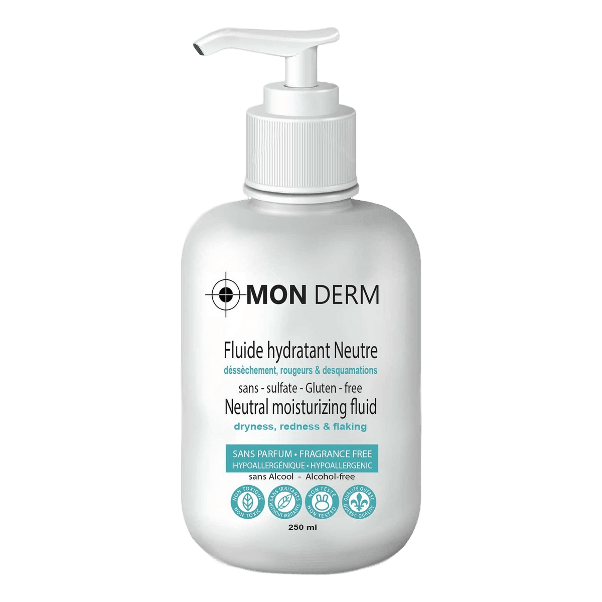 MON DERM | Fluide hydratant neutre inconfort & démangeaisons pour visage et corps - GOM-MEE