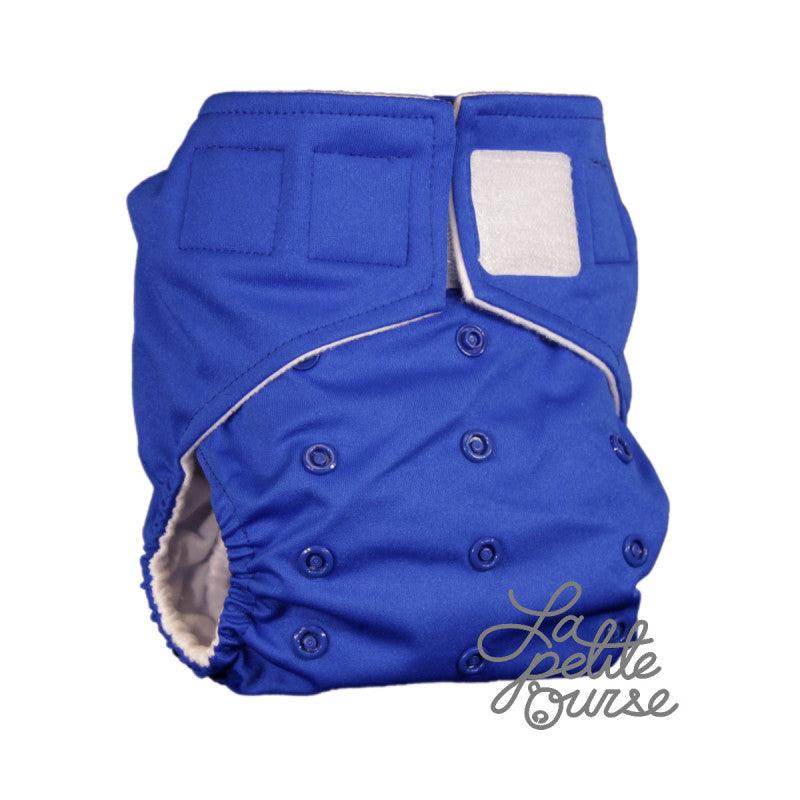 La Petite Ourse | Couche lavable à poche | taille unique | Bleu Royal (velcro) - La Petite Ourse