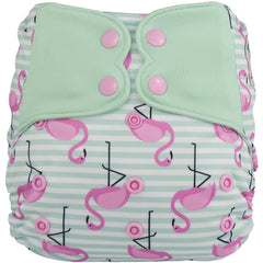 ELF | Couche lavable à poche | taille unique | Flamant