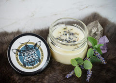 L'ATTRAPE LUCIOLE | Bougie de cire de soya écologique | Lavande et Eucalyptus (L'ensorcelé)