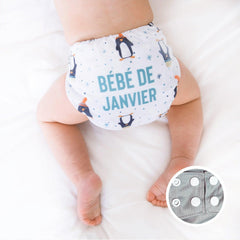 La Petite Ourse | Couche lavable à poche | taille unique | Bébé du mois | 01 [janvier] (LIQUIDATION SANS INSERT - NON COMPRIS DANS PROMO ENSEMBLE DE DÉPART)