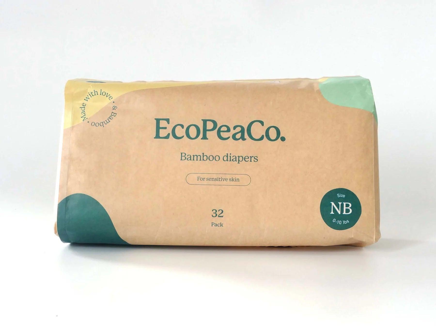 Eco Pea | Couches écologiques [à usage unique] | Taille NB
