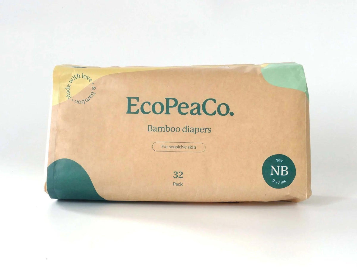 Eco Pea | Couches écologiques [à usage unique] | Taille NB - Eco Pea Co.
