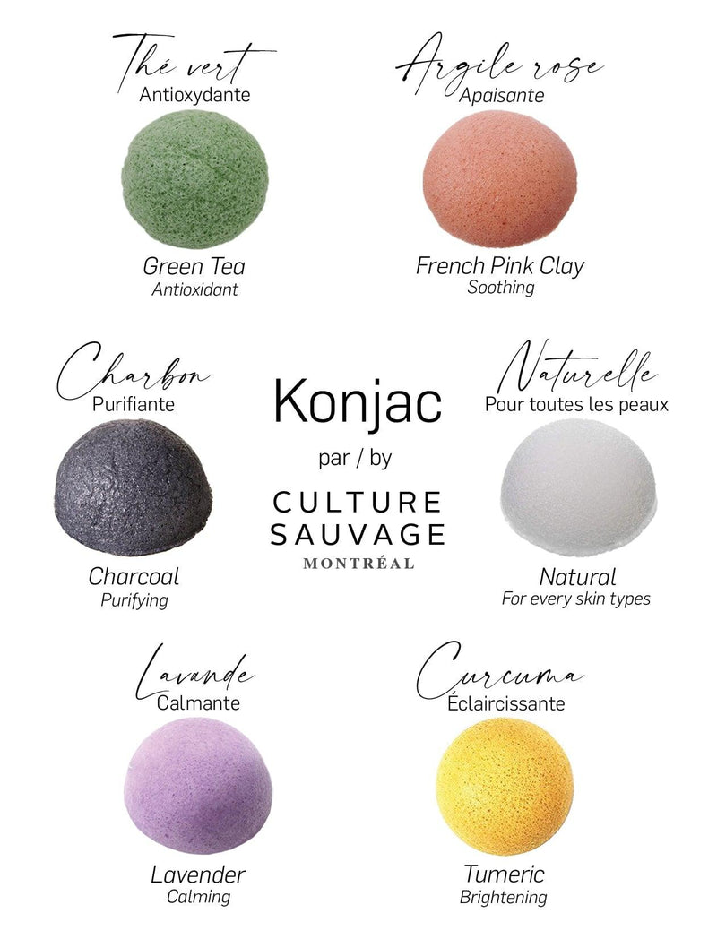 Culture Sauvage | Éponges naturelles Konjac - Culture Sauvage