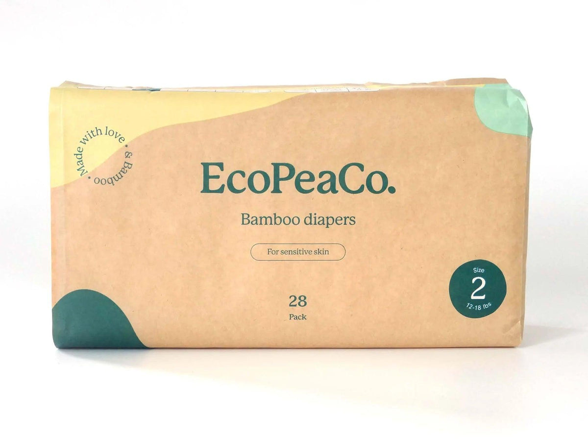 Eco Pea | Couches écologiques [à usage unique] | Taille 2 - Eco Pea Co.