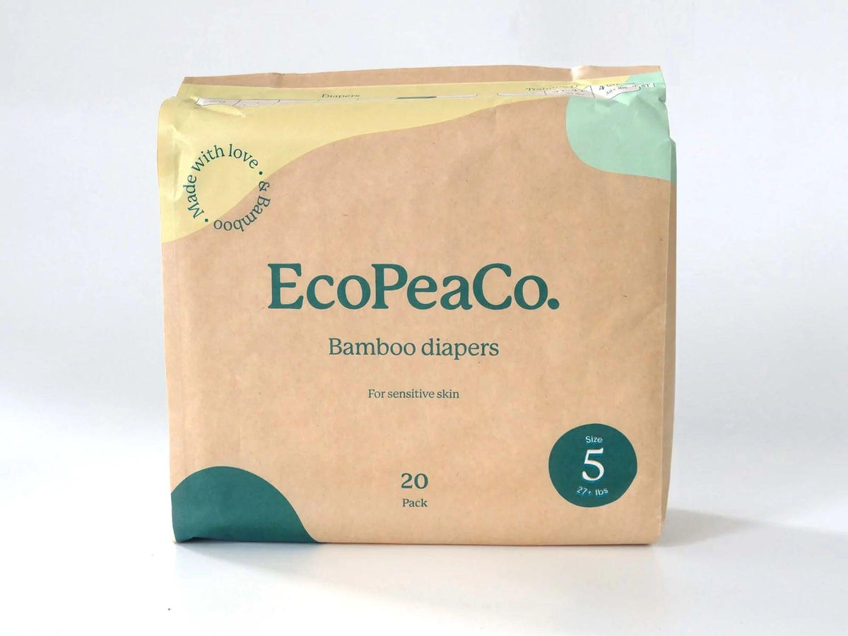 Eco Pea | Couches écologiques [à usage unique] | Taille 5 - Eco Pea Co.