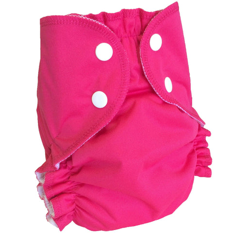 AMP | Couche lavable à poche | taille large | Magenta (15 à 35 lbs)