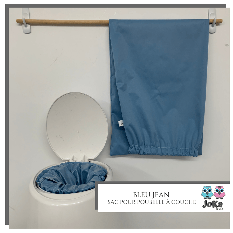 JOKA | Sac pour poubelle à couches | Uni Bleu jeans - Joka