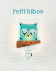 Veille sur toi | Veilleuse | Petit hibou turquoise